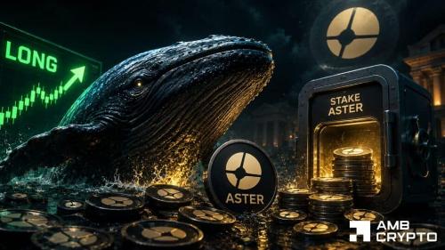 巨鲸逆势押注ASTER:4倍做多430万美元并质押240万美元,市场仍面临下行风险