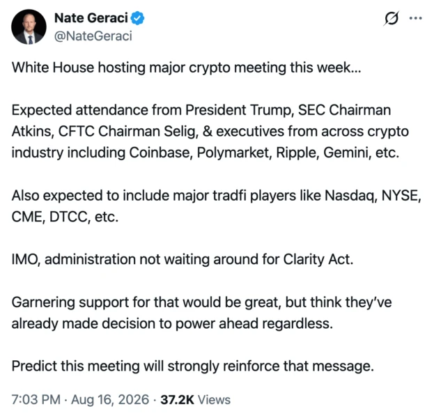 White House crypto meeting