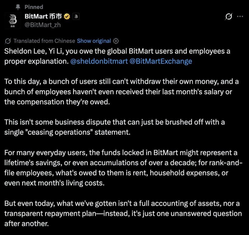 BitMart Wind-Down Crisis Deepens: Reserves Halve to $35.6M as August 19 Repayment Deadline Looms