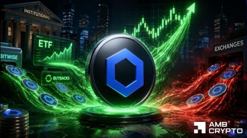 Chainlink目标12美元:回购与Bitwise ETF需求抵消交易所流入压力