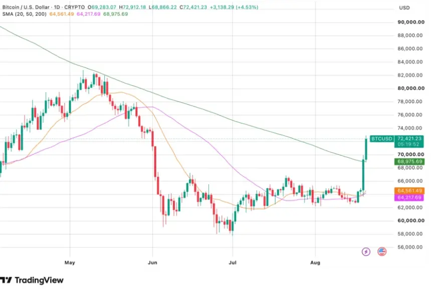 Bitcoin price chart