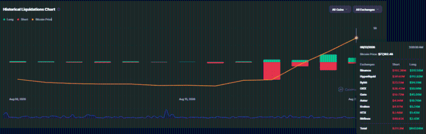 Bitcoin price chart