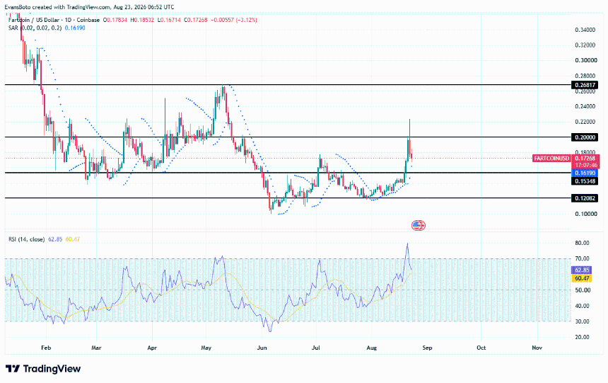 FARTCOIN price action chart