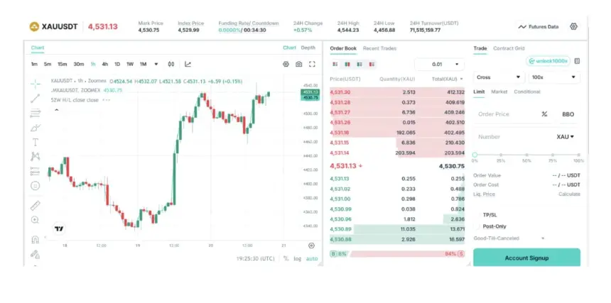 Zoomex Commodity Contracts