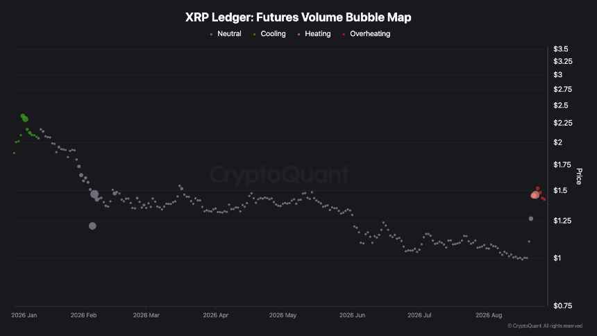 XRP Derivatives See Heaviest Sell Pressure of 2025 as Open Interest and Whale Activity Rise