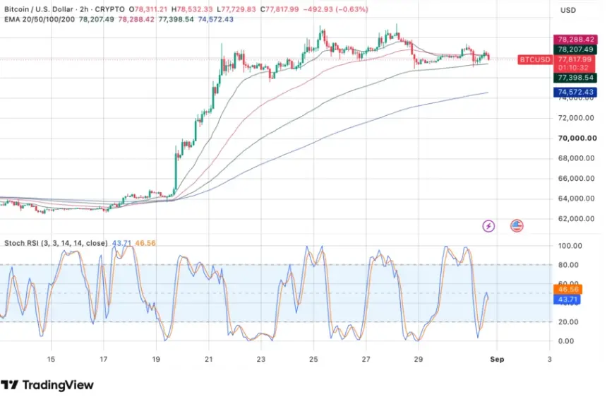 Bitcoin price chart