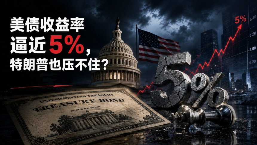 特朗普难题来了？美债收益率逼近5%，对美股、黄金和数字资产有什么影响？
