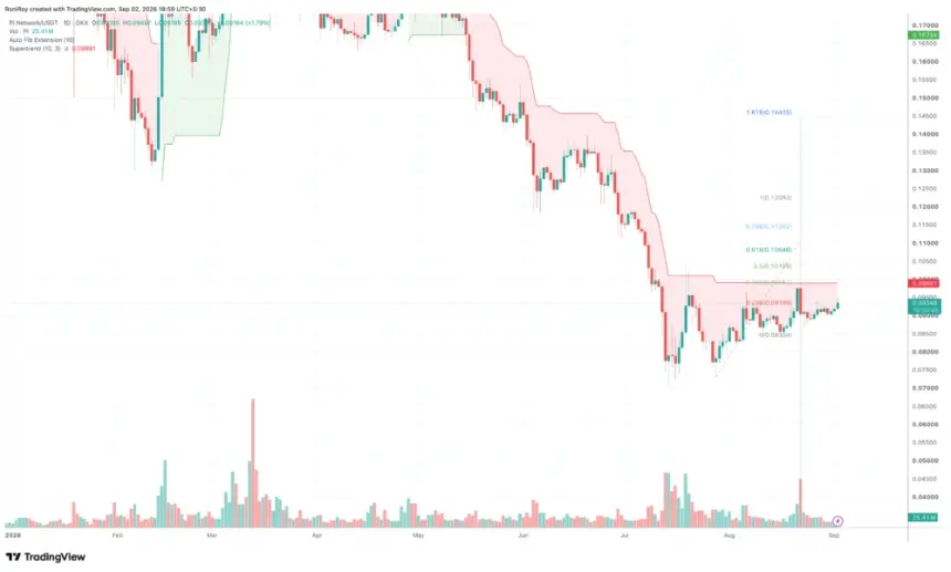 PIUSDT 1日价格图表