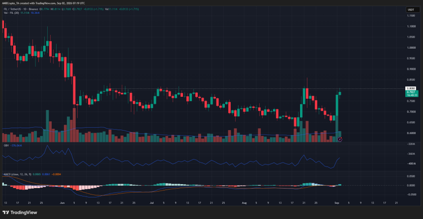 Filecoin 1-day Chart