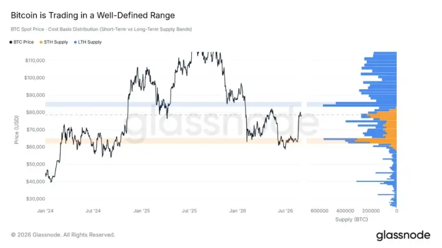 Glassnode Bitcoin supply analysis.