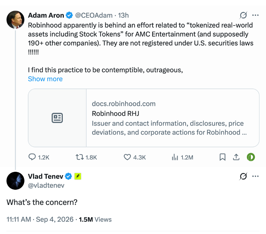 AMC CEO炮轰Robinhood股票代币，同名 Meme 币意外拉涨正股？