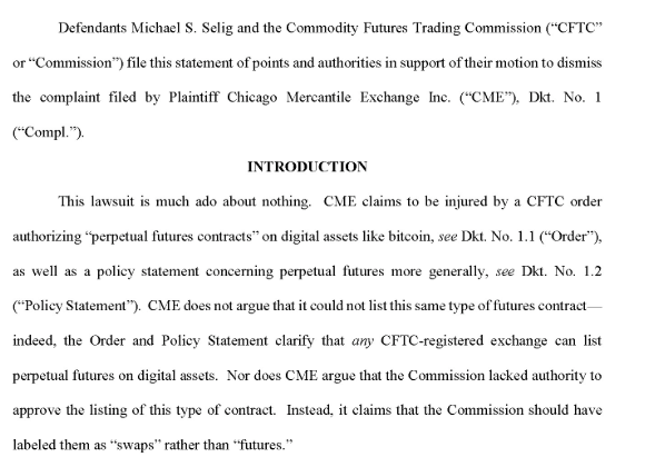 CFTC CME lawsuit
