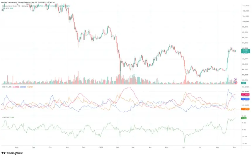 Bitcoin 1-day price chart