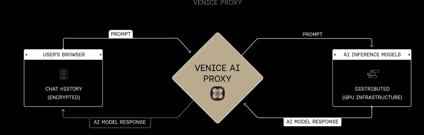 Venice AI隐私分层架构
