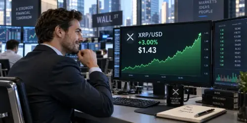 XRP看涨旗形形态浮现:突破1.50美元或开启48%上行空间