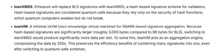 Signature size comparison BLS vs leanXMSS