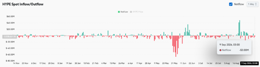 HYPE Spot Netflow