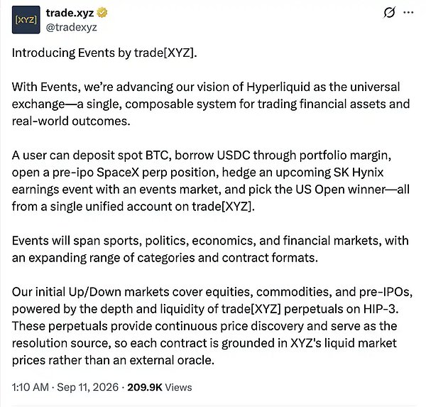 Hyperliquid 新叙事来了 HIP-4 正式开张