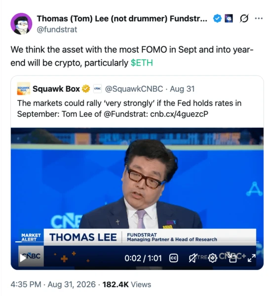 Tom Lee 相关截图