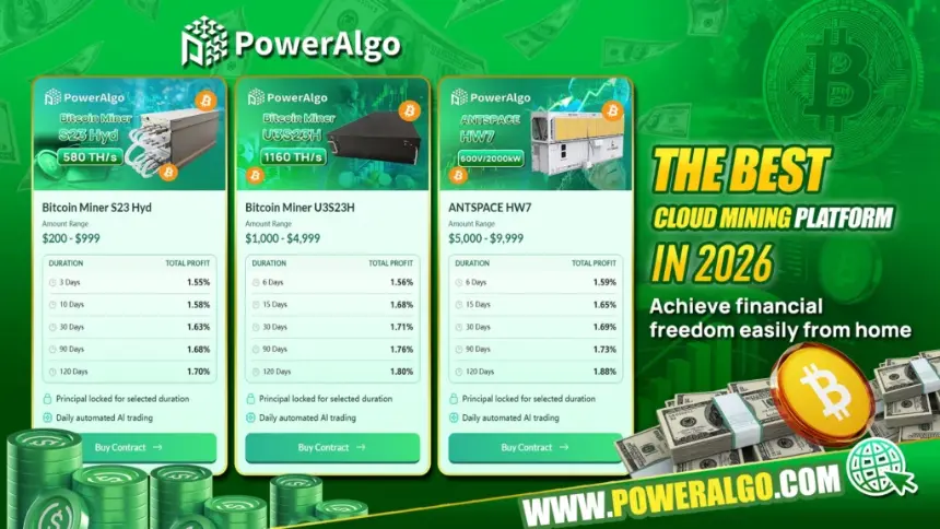 PowerAlgo云挖矿服务界面与应用展示