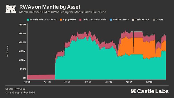 Mantle 生态 RWA 资产分布