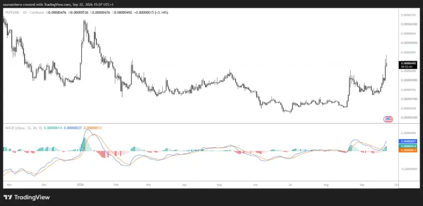 COINBASE:PEPEUSD 日线图