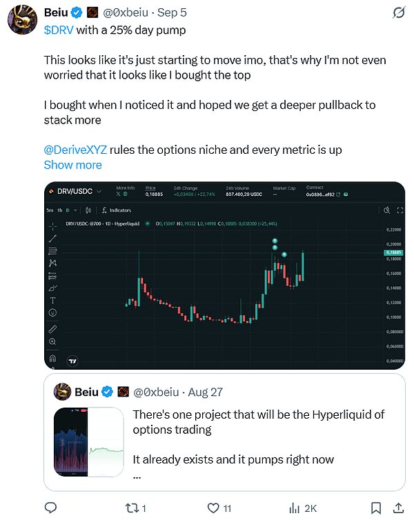 当 Perp DEX 进入红海 链上期权正在成为下一个战场