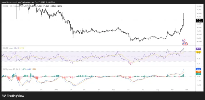 LTCUSD Daily Chart