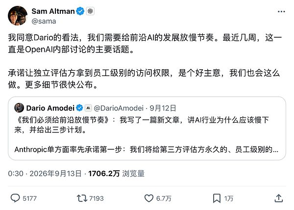 奥特曼承诺第三方评估