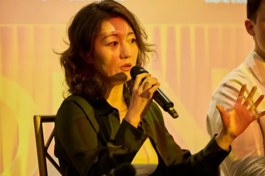 Portal Ventures 普通合伙人 Catrina Wang 在“新金融建制”小组讨论中发言