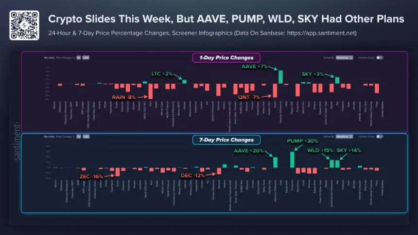 4 Altcoins Rise Amid a Crypto Market Dip.
