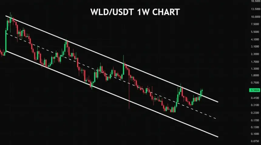 Worldcoin WLD 价格图显示技术展望