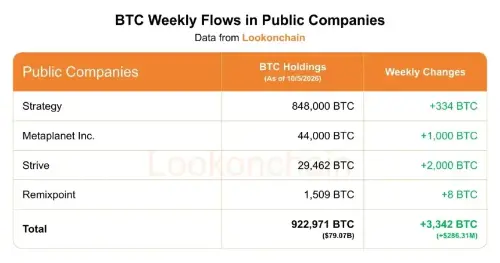 比特币财库单周增持3342枚BTC,稳定币流动性跨链轮动