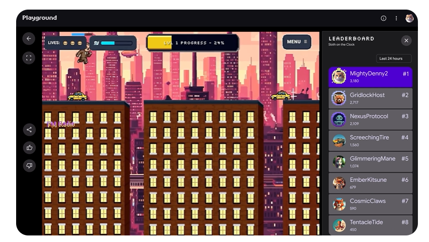 Google’s Playground Turns Text Prompts Into Playable, Shareable Games
