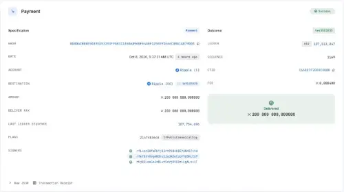 Ripple转移2亿枚XRP迎XRPL权限委托上线，比特币跌至82,165美元