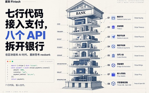 重新思考 Neobank：Stripe 把银行拆成八个 API 之后，价值落在哪一层？