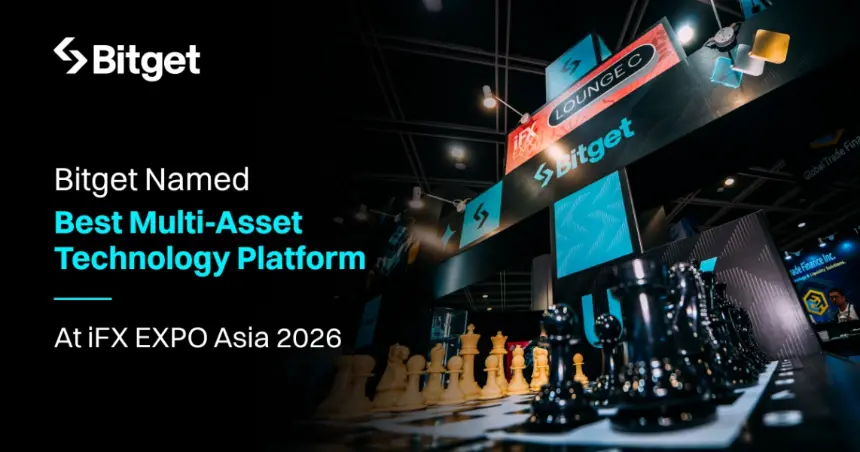Bitget 获 iFX EXPO Asia 2026 亚太最佳多资产技术平台奖