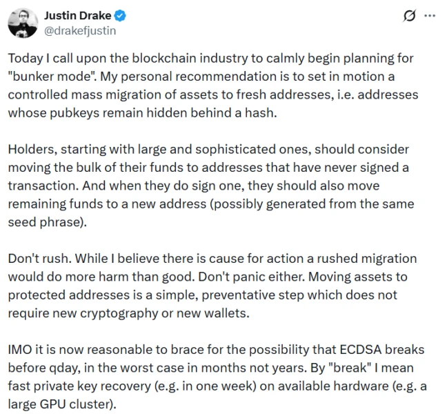 Crypto Industry Debates AI-Led ECDSA Doomsday Scenario as Experts Clash Over Bunker Mode