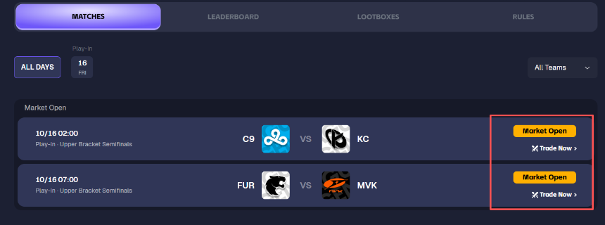 热门交互合集 | predict.fun上线LOL活动；RAFA Finance测试网已上线（10月15日）