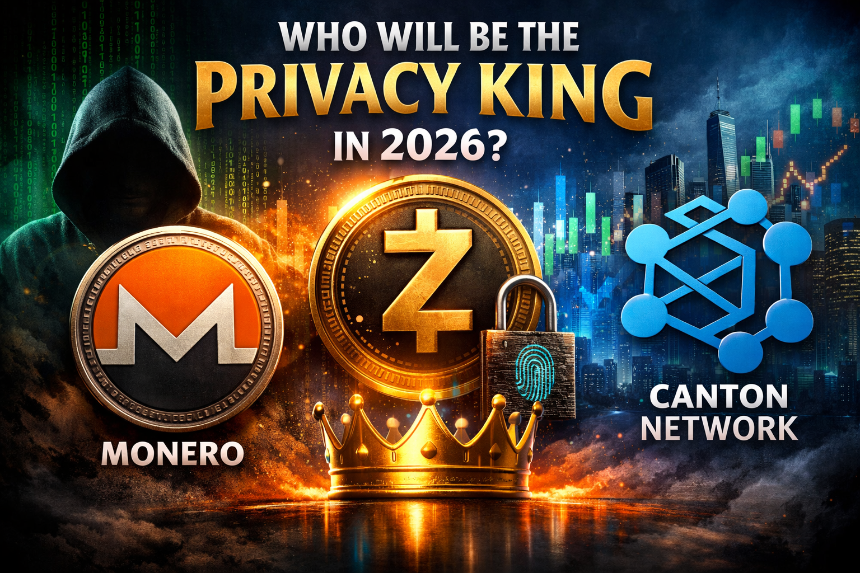 2026 年加密隐私对决:门罗币、Zcash 与 Canton Network — 谁是真正的隐私之王?