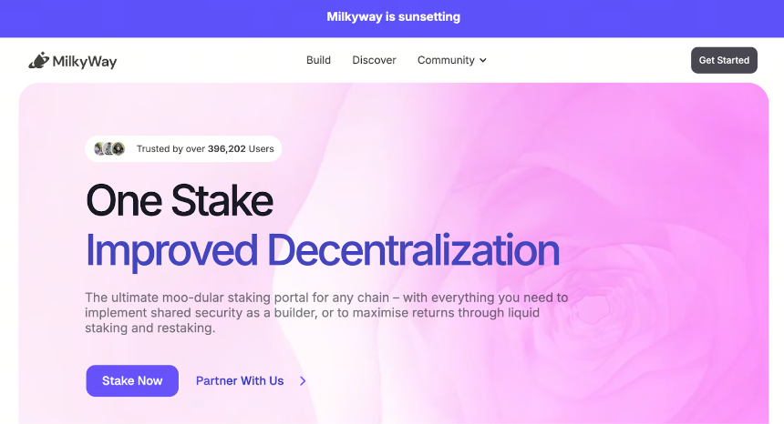 MilkyWay Protocol 宣布永久关闭和逐步关闭计划