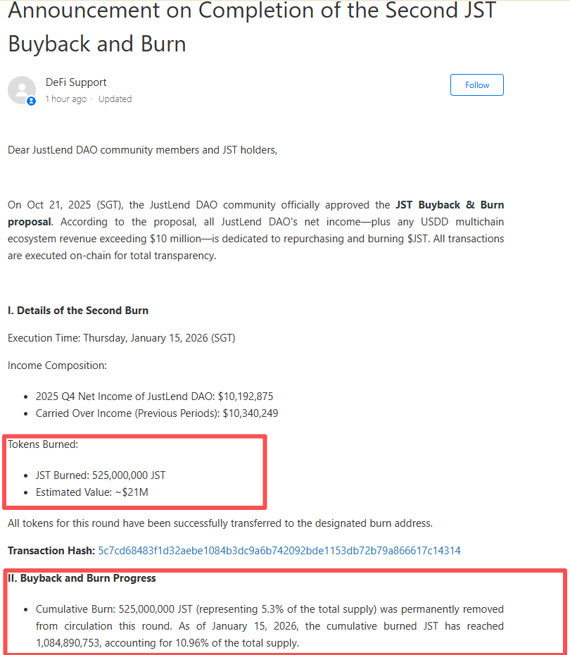 随着通货紧缩过程的势头增强,JustLend DAO 生态系统的回报不断上升。
