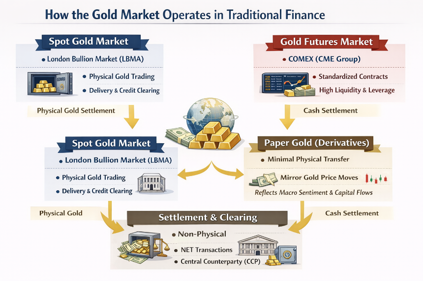 TradFi 中的黄金和商品：传统市场如何交易实物资产