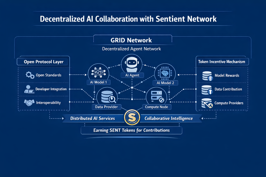 Sentient 网络如何实现去中心化人工智能协作 Sentient 网络如何实现去中心化人工智能协作