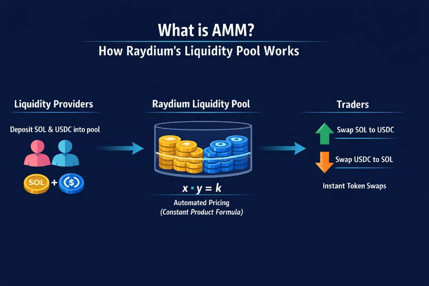 什么是 AMM?Raydium 流动性池如何工作 什么是 AMM?Raydium 流动性池如何工作