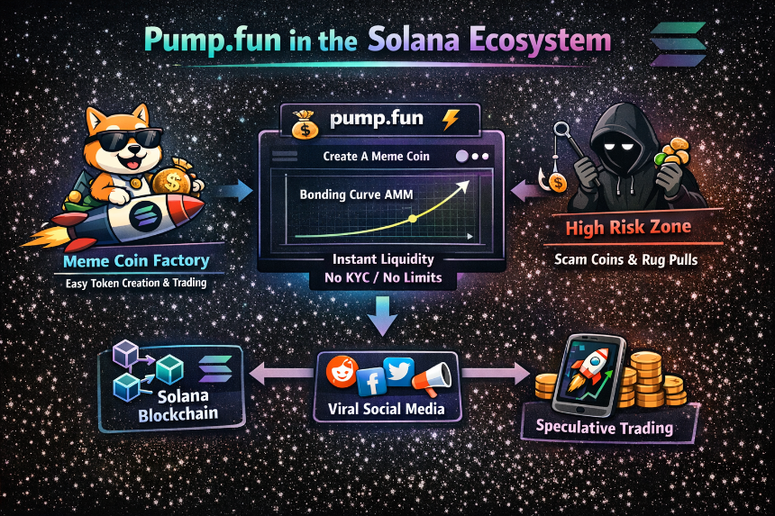 Pump.fun 在 Solana 生态系统中的作用 Pump.fun 在 Solana 生态系统中的作用