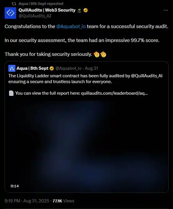 Aqua 骗局警示：「Rug Pull」正越来越高级