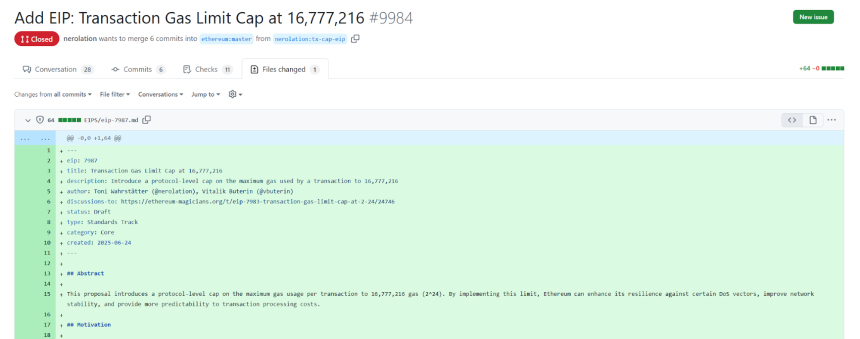 从 EIP-7987 到 L1 zkEVM:以太坊 L1 的扩容进阶之路From EIP-7987 to L1 zkEVM: Ethereum L1 Scaling and Advancement