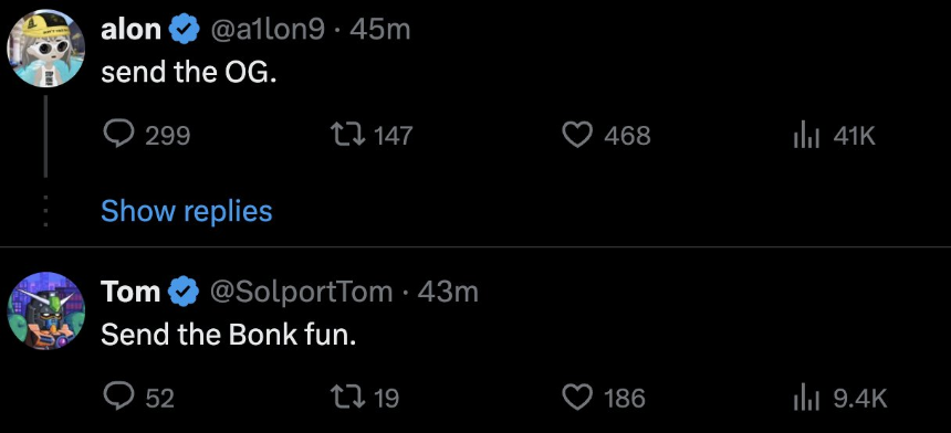 Bonk.fun 大战 Pump.fun，同名币背后的 Meme 发射台之争