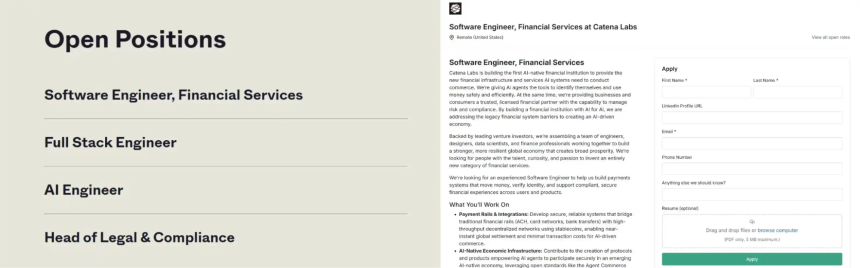a16z 领投 Catena Labs1800 万美元种子轮,加密行业押注稳定币AI支付